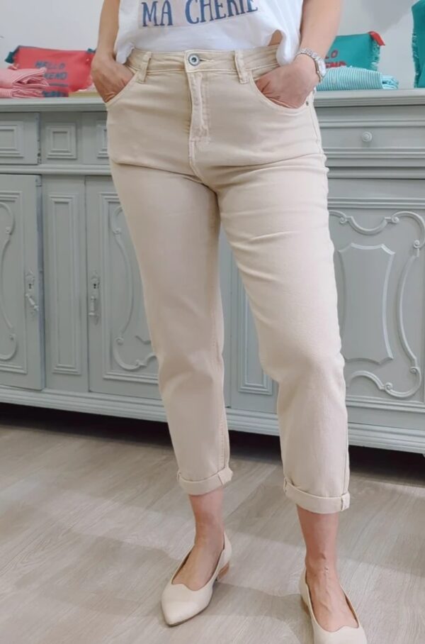 Jeans Carrot "Beige"