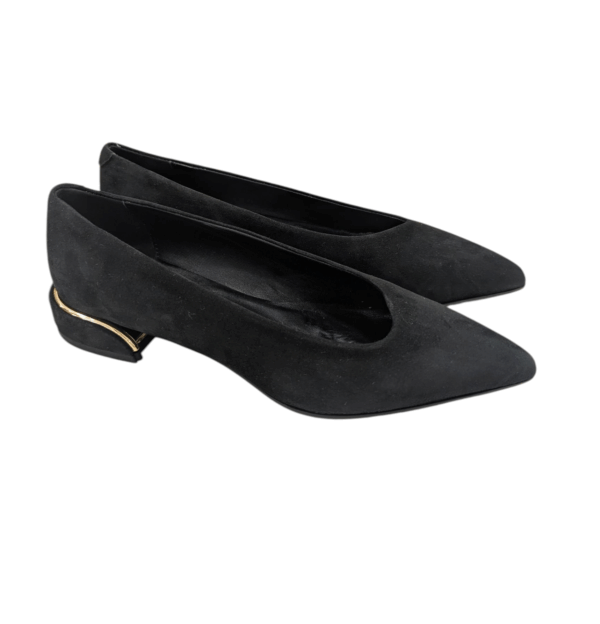 Ballerina in camoscio nero