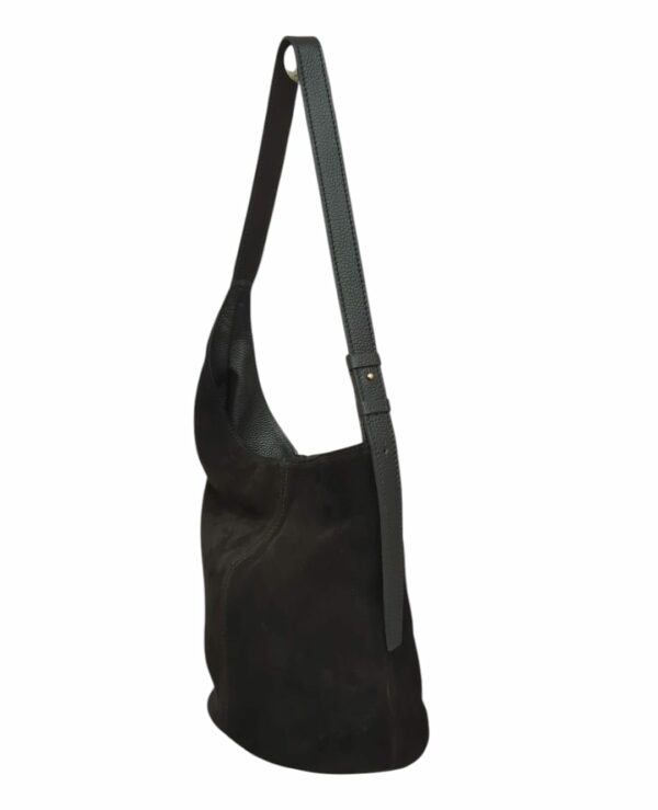 Borsa in camoscio "Nera" - immagine 2