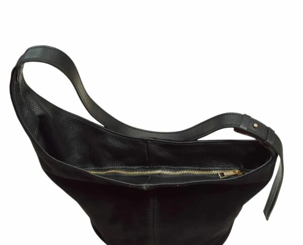 Borsa in camoscio "Nera" - immagine 3
