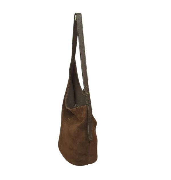 Borsa in camoscio "Testa di Moro" - immagine 2