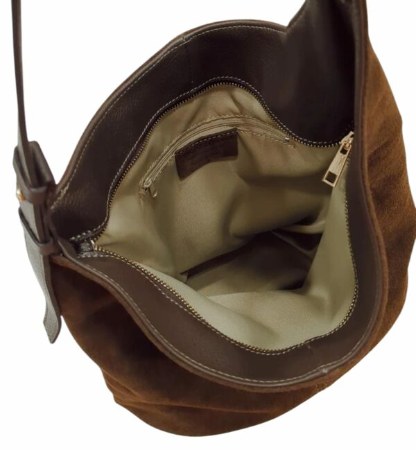 Borsa in camoscio "Testa di Moro" - immagine 4