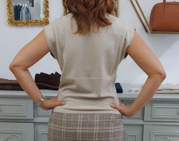 Maglia "Lurex beige" - immagine 3
