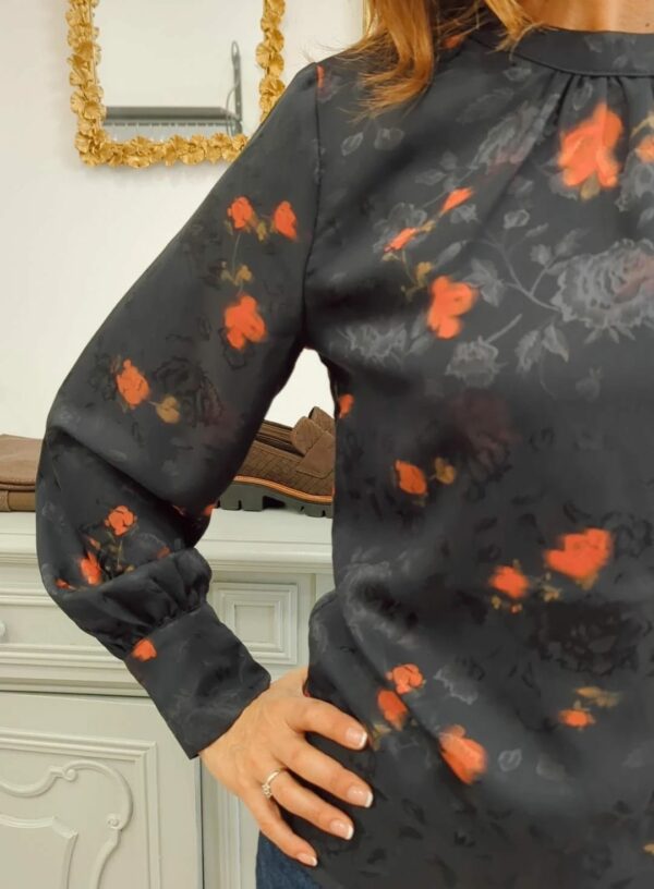 Camicia "Blu" effetto damascato - immagine 2