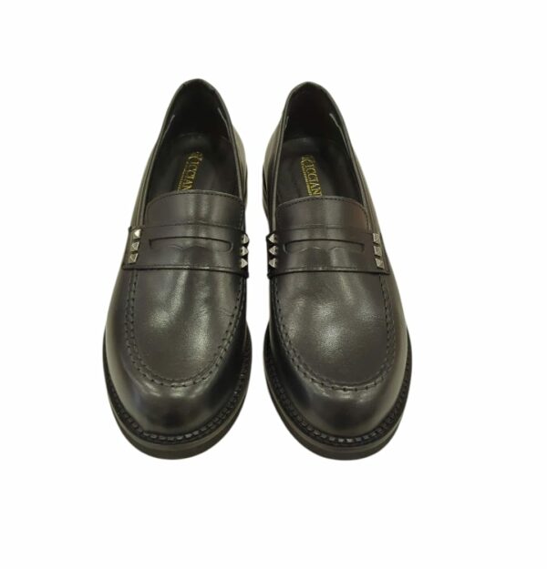 Mocassino in pelle nera - immagine 3