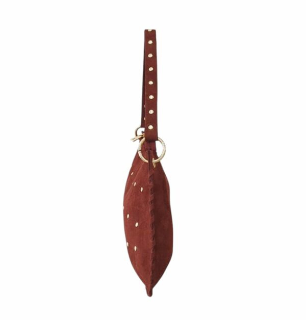 Borsa in camoscio "Burgundy" - immagine 4